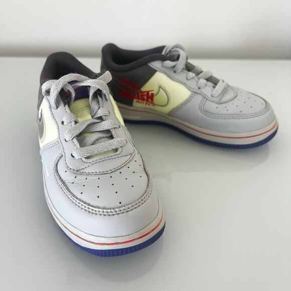 Nike Air Force 1 LV8 Youth Size 10C CU1030-001 Gray Blue - Picture 2 of 9
